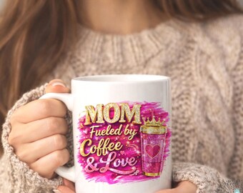 Boss Mom PNG, Muttertag Kaffee Liebe Design (digitaler Download)