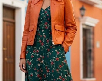 Vintage 1970s El Charro de Capogna Italian Leather Jacket