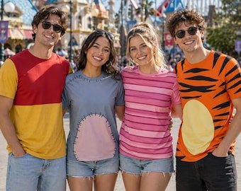 Winnie the Pooh Inspired Shirt, Pooh Bear Character Costume Tee, Cartoon Inspired T Shirt, Disney Trip Shirt, Gift for Fans
