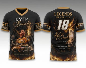 Kyle Busch Shirt, Rip Rowdy Tshirt, Tribute Kyle Racing Fan Tee, Gone Too Soon Kyle Busch 1985-2026 Memorial Shirt