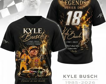 Kyle Busch Shirt, Rip Rowdy Tshirt, Tribute Kyle Racing Fan Tee, Gone Too Soon Kyle Busch 1985-2026 Memorial Shirt, Gift For Fans