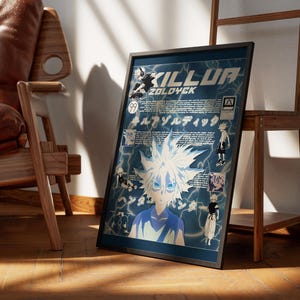 Killua Zoldyck Lightning Poster | Hunter x Hunter Anime Wall Art