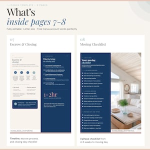 Real Estate Buyer Guide Canva Template – Coastal 9-Page Editable PDF (Instant Download) image 6