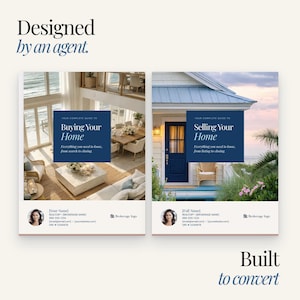 不動産向けCanvaテンプレートバンドル – 購入者ガイド＋販売者ガイド（エージェント向け）｜即時ダウンロード 画像 1