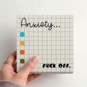 Motivation Notepad Office Coworker Gift Funny Stationery Gift Desk Notepad for Coworkers Sarcastic Productivity Notepad Square Block Pad.