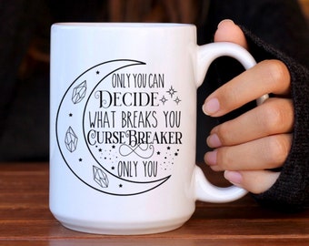 Cursebreaker Mug | Officially Licensed Sarah J Maas Merch | Moon Crescent, Perfect for Book Lovers, 15oz Mug