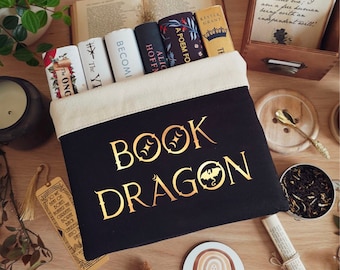 Book Dragon Basket, Book Dragon Design Canvas Organiser, Book Storage, Reading Goals, Book Lover Gift, Book Bin, Book Holder, Teacher Gift