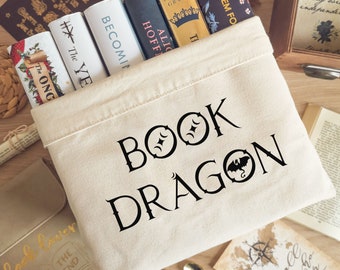 Book Dragon Basket, Book Dragon Design Canvas Organiser, Book Storage, Reading Goals, Book Lover Gift, Book Bin, Book Holder, Teacher Gift