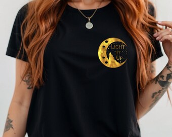 Light It Up T-shirt, Crescent City Pocket, HOEAB, HOSAB,  Bryce, Moon Wolf Starlight, House of Earth & Blood, Sarah J Maas Licenced Merch