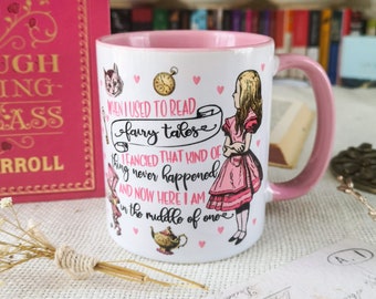 Alice in Wonderland Pink Fairy Tales Mug