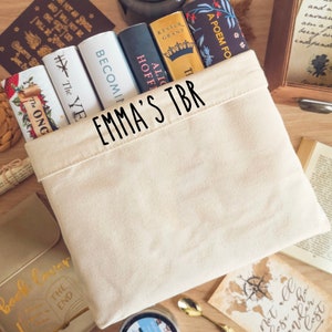 Personalised TBR Book Basket - Customised Book Organiser,  Ideal Gift for Book Lovers