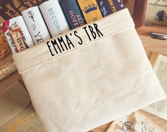 Personalised TBR Book Basket - Customised Book Organiser,  Ideal Gift for Book Lovers