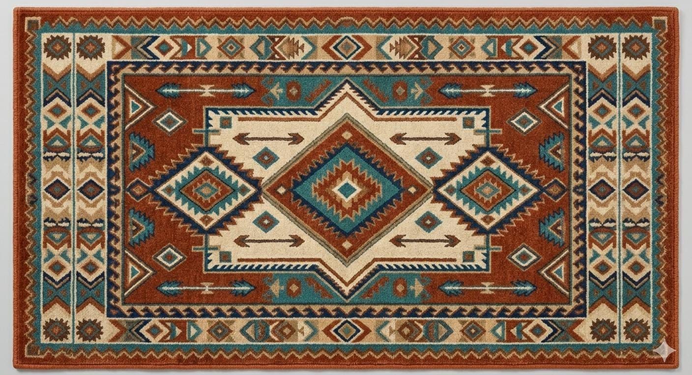 Vfw Rugs Hand Tufted Wool Rug – Southwestern Tribal Geometric Area Rug | Boho ...