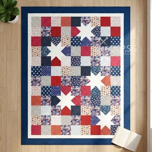 American Star Patchwork Quilt