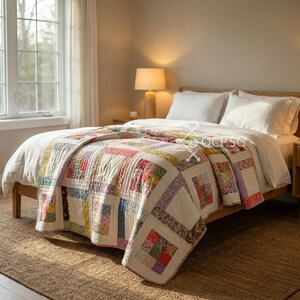 Floral Patchwork Frame Quilt
