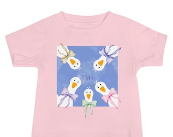 Baby girls Jersey Short Sleeve Tee "Silly Goose