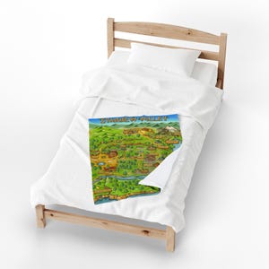 de la carte de la vallée de Stardew | Ville de pélican, cadeau stardew, cadeau de jeu vidéo, cadeau de joueur, stardew confortable, décoration de coin lecture, cadeau de jeu confortable image 6