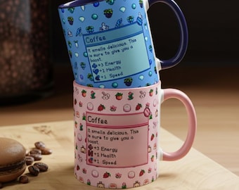 Stardew Valley Mug, Stardew Valley Gift, Valley Coffee Mug, Pixel Art, Cozy Gamer Gift, For Him or Her, Pelican Town, Stardew Valley Game