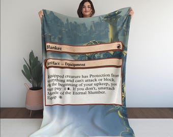 Magic the Gathering blanket, Gift for MTG fans, TCG Gift for Gamers MTG Fans Dungeons and Dragons Birthday, Holidays