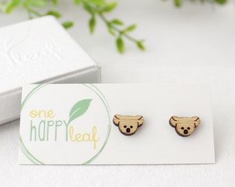 Koala earrings - Australian animal studs - Australian gift idea - australiana jewellery