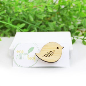 Bird brooch bird jewelry animal badge badge pin cute animal pin animal badge nature lover gift image 1