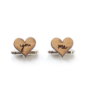 Cufflinks - Groom cufflinks - Wedding Cufflinks - 5 year anniversary - cufflinks for men