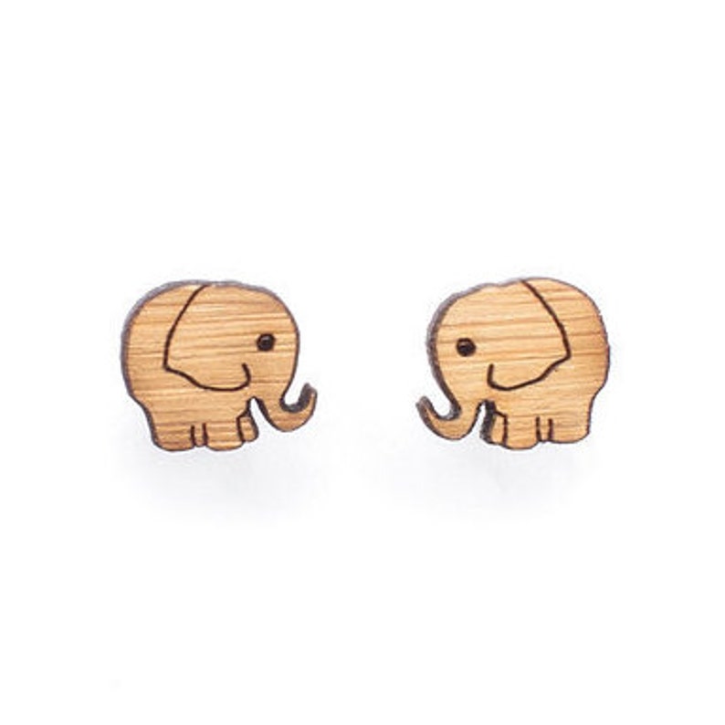 Elephant Studs Cute Earrings Eco Image 0