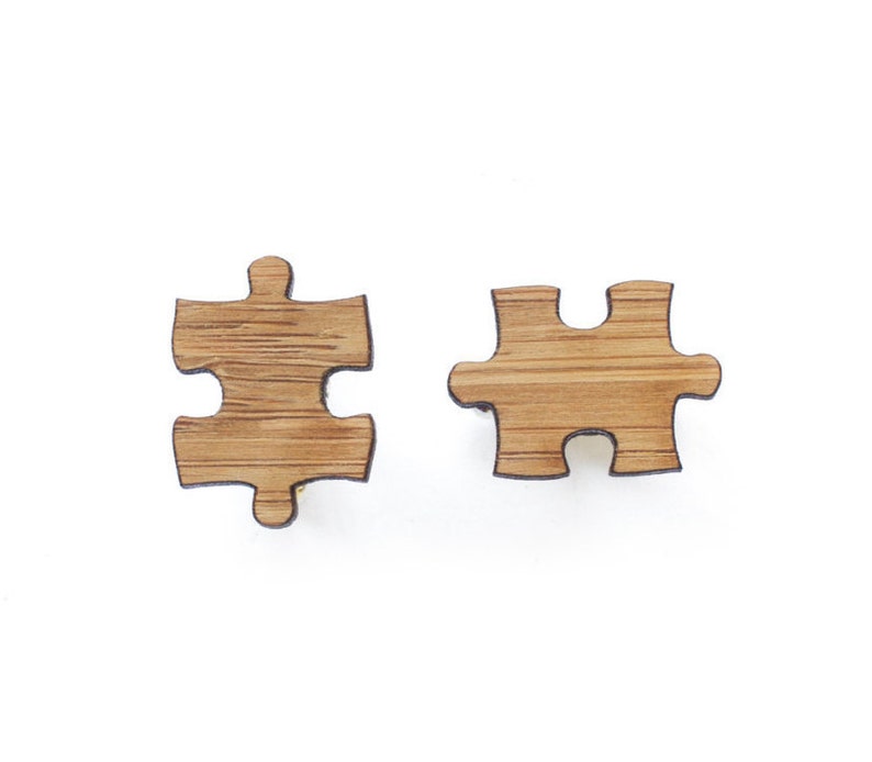 5 year anniversary puzzle piece cufflinks Cufflinks gifts for men wood Groom cuff links Wedding Cufflinks