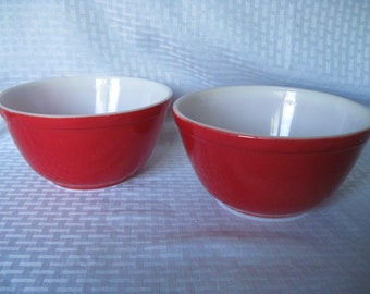 Red pyrex bowl | Etsy Red pyrex bowl | Etsy