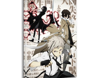 Bungo Poster Stray Dogs Comics Anime Painting On Canvas Wall Art Poster Picture Print Living Room Walls Decor Home Posters
