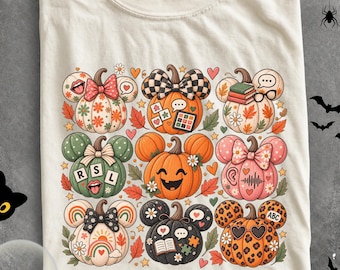 Halloween  Disney Pumpkin SLP Shirt, Retro SPED Teacher Tee, Speech Therapy Fall Tshirt, Cute Special Education Pumpkin Graphic,