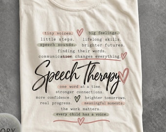 SLP Grad Tee Gift, Speech Therapy Shirt, Cute SLP Tee, Pediatric Speech Pathologist Tshirt, Inclusive Educator Graphic