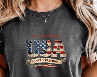 USA 250th Anniversary Shirt, 1776–2026 Patriotic Vintage Flag Freedom Tee