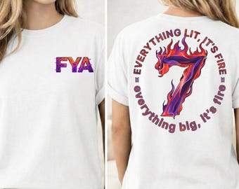 Kpop Fan Tour Shirt Retro Flame FYA Design Tee, Korean Music Lover Gift, Concert Outfit Unisex Streetwear