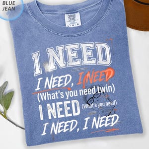 I Need Graphic Tee Kpop Rap Leader Inspired Shirt, Minimal Fan Gift, Subtle Fandom Streetwear, Kpop Fan Gift