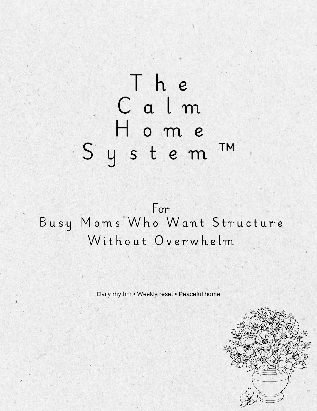 Busy Mom Planner Canva Template | Daily Routine, Weekly Reset, Meal ...