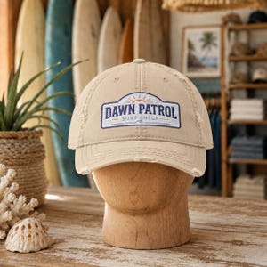 Gorra Dawn Patrol Surf Check Patch / Gorra estilo "papá", con bordado desgastado