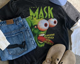 The Mask Shirt, From Zero To Hero Vintage 90s Movie Graphic Tee
