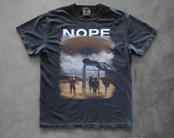 NOPE Movie Shirt | Vintage Jordan Peele Horror Tee | Sci-Fi Western Graphic Shirt