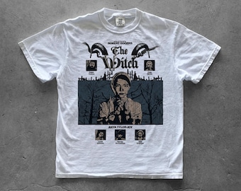 The Witch Graphic Tee, Vintage Horror Movie Shirt, White A24 Film T Shirt