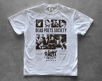 Dead Poets Society Shirt | Vintage Movie Graphic Tee | Dark Academia T-Shirt
