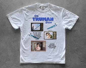 The Truman Show Shirt, Retro Movie Graphic Tee, Jim Carrey Film