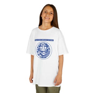 Camiseta infantil Wave Crest | Estampa náutica de crista de onda