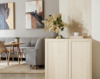 Modern Sideboard Buffet Cabinet Storage Credenza Adjustable Shelves Coffee Bar Console