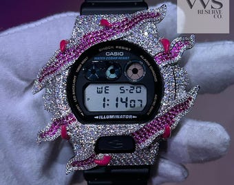 Casio Authentic GA100L-4A G-shock Iced Out Gold Finished Custom