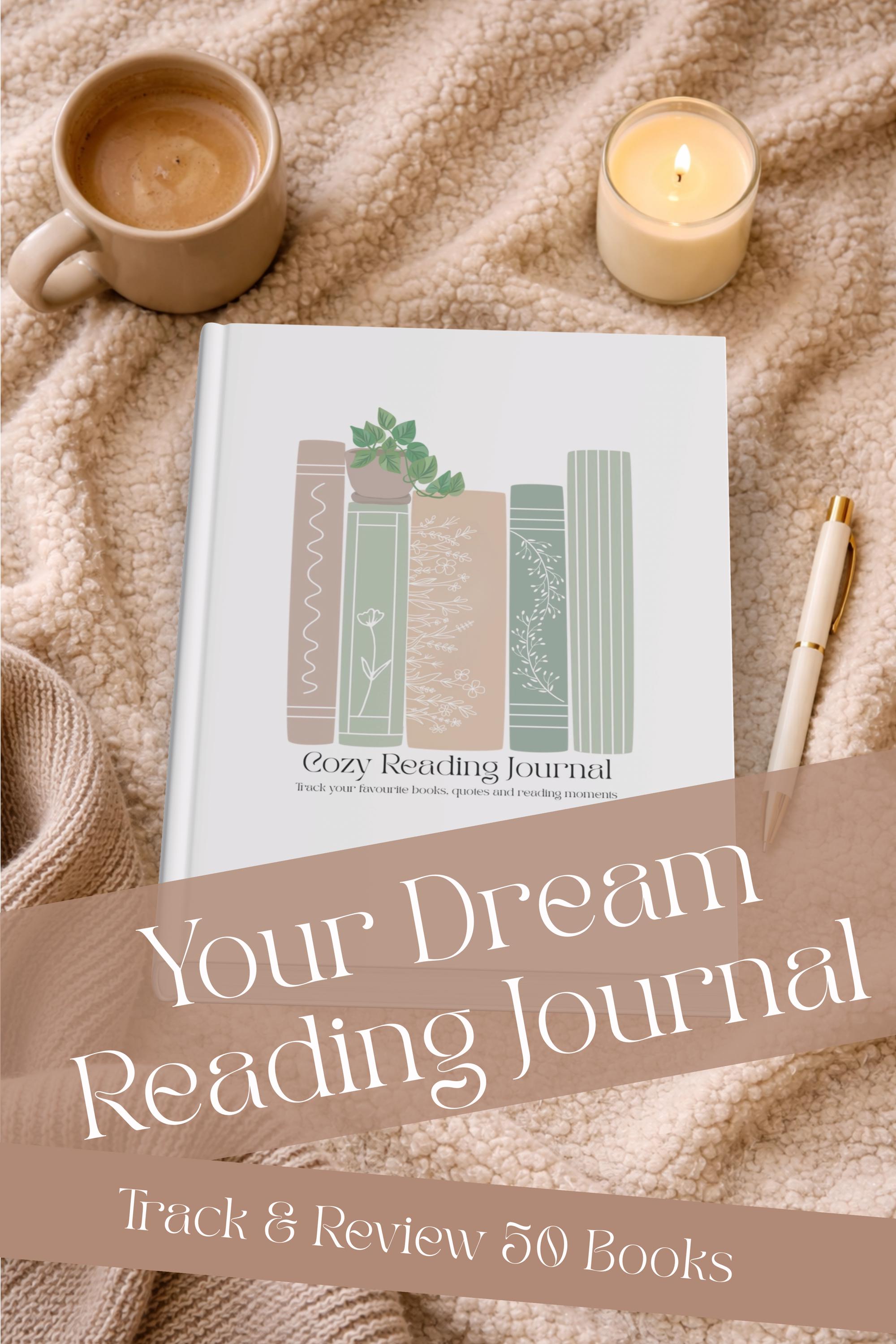 Cozy Reading Journal Printable | Book Tracker PDF | Book Log Planner ...