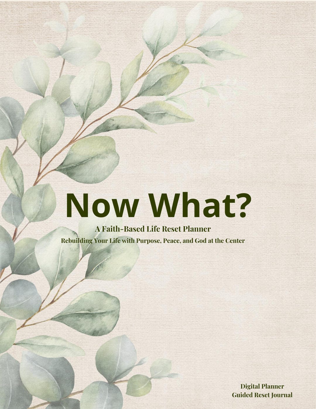 Faith-based Life Reset Planner | Digital Planner for Starting Over ...
