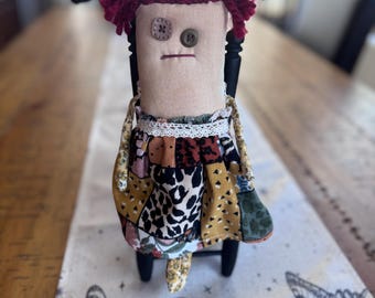 Cotton art bohemian doll