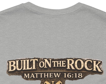 OG 33AD Catholic Shirt | Graphic Built on the Rock Tee - Matthew 16:18