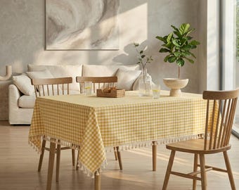 European Style Karierte Tischdecke Frische Küche Esstisch Dekor